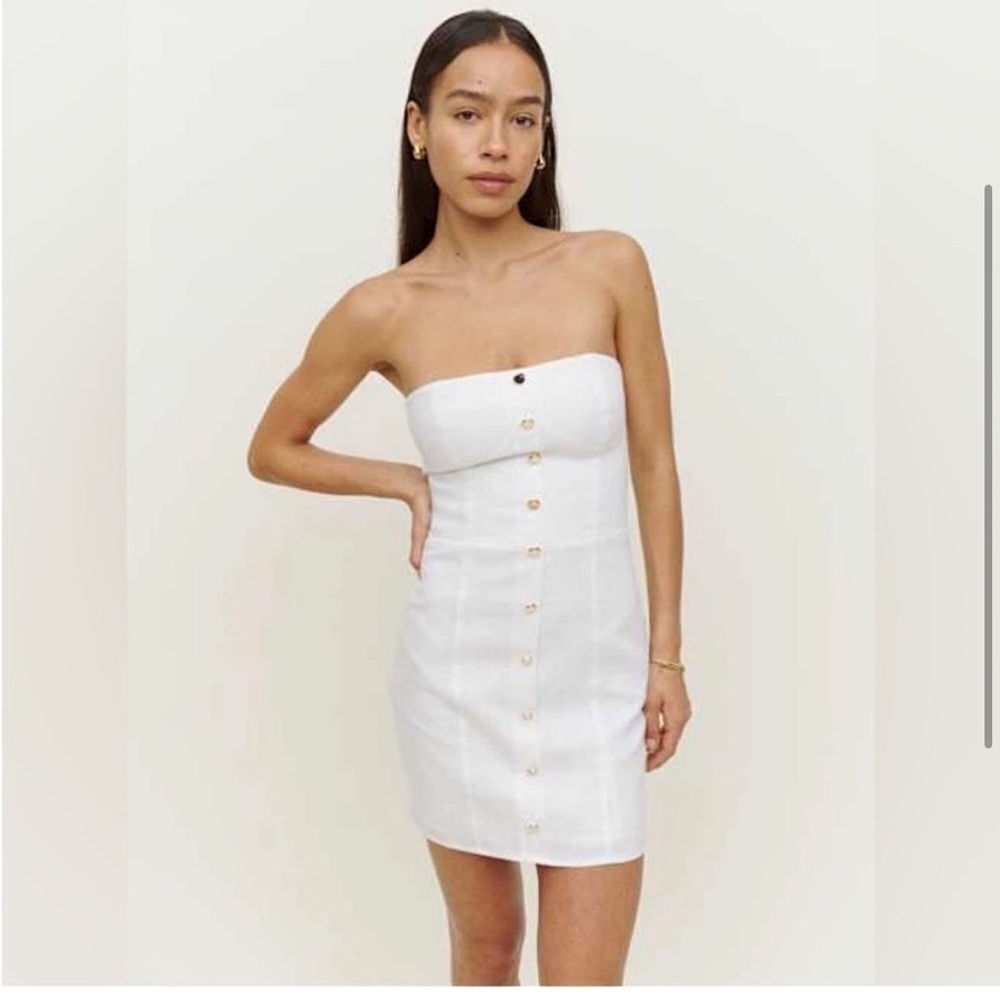 NWT Reformation Sheila Linen Dress